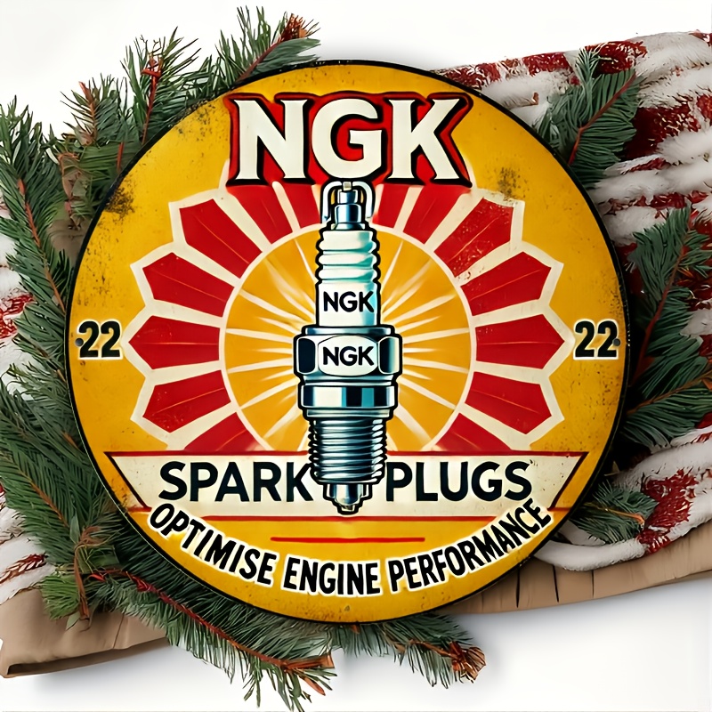 NGK Spark Plug Metal Tin Sign, - Spark Plug recension och pris