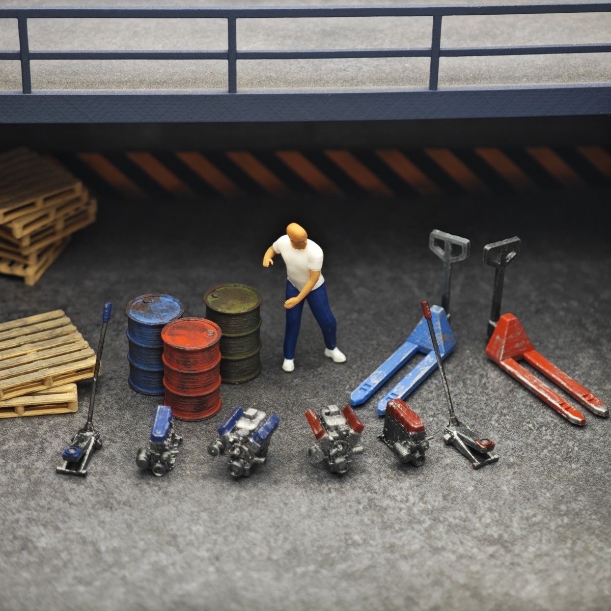 1:64 Car Model Repair Shop Sce - Car Jack recension och pris