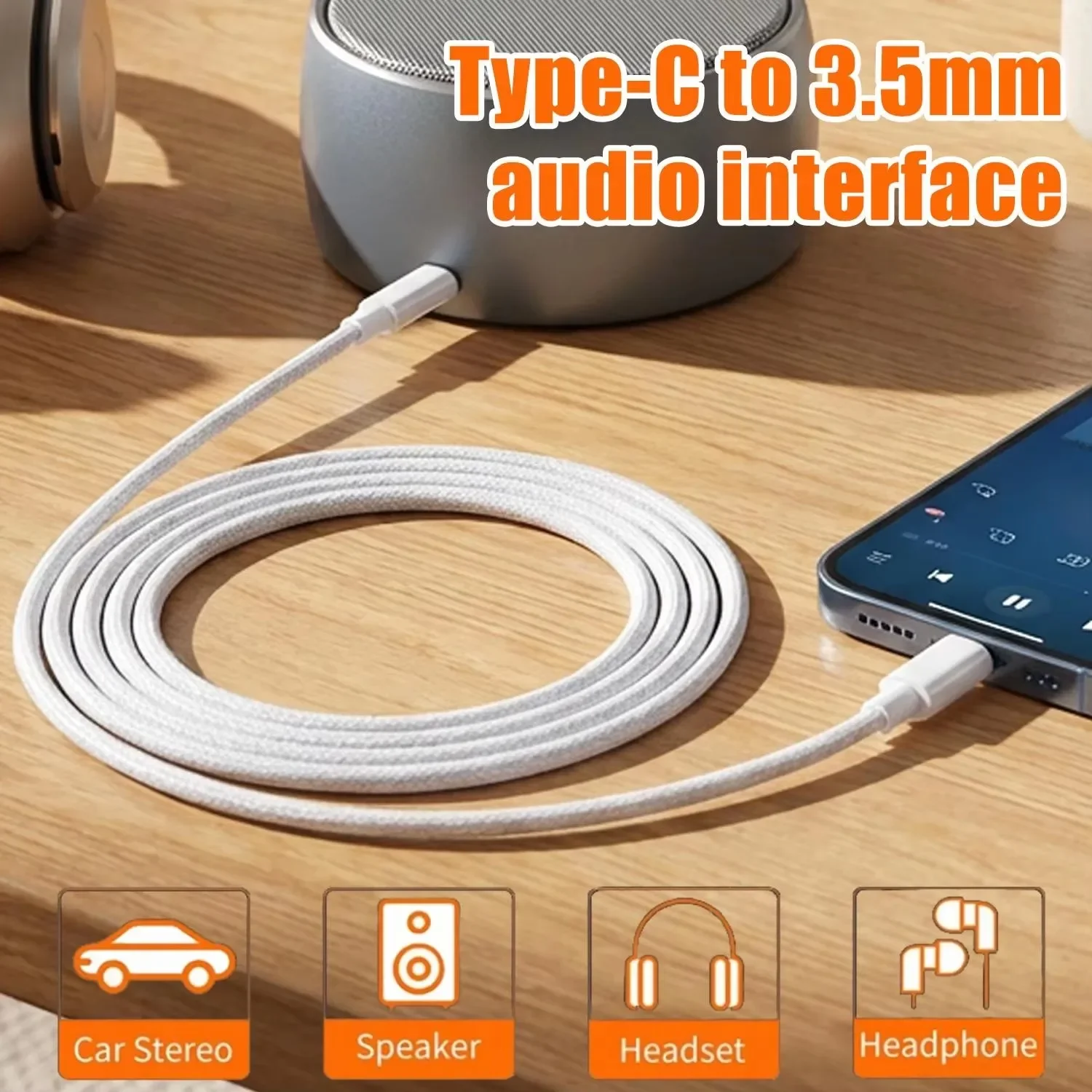 USB C to 3.5mm Male AUX Audio  - Car Jack recension och pris